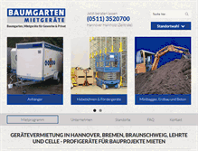 Tablet Screenshot of baumgarten-geraete.de